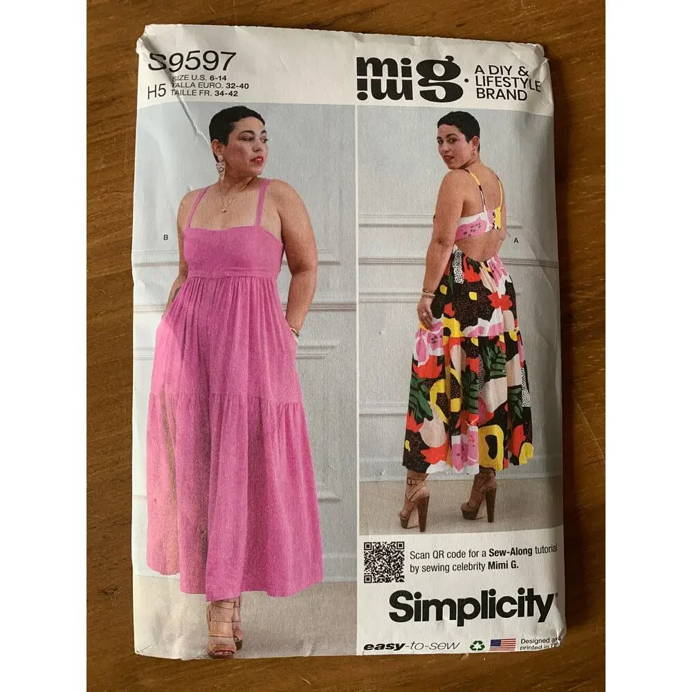 Simplicity Sewing Pattern S9597 Misses' Dress & Jumpsuit by Mimi G US Sz 6-14